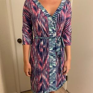 Multi colored tie sundress